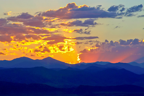 Front Range Sunset, Colorado