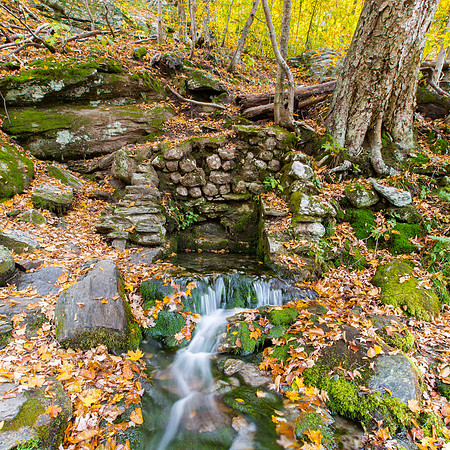 Fall, Mountain Stream, New Hampshire