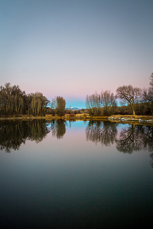 Mountain Reflections at Dusk, Gunnison, Colorado