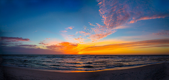 Vanderbilt Beach Sunset (panorama)