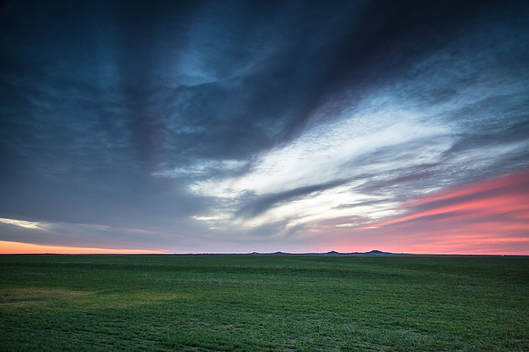 Study: Sky over Medicine Mounds, Texas (II)