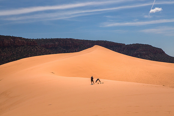Yoga, Coral Pink Sand Dunes State Park, Utah