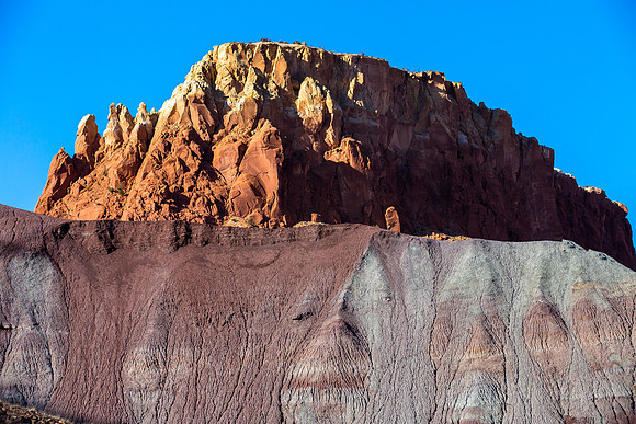 Eroded Hill and Rock Formations, near Abiquiu, New Mexico