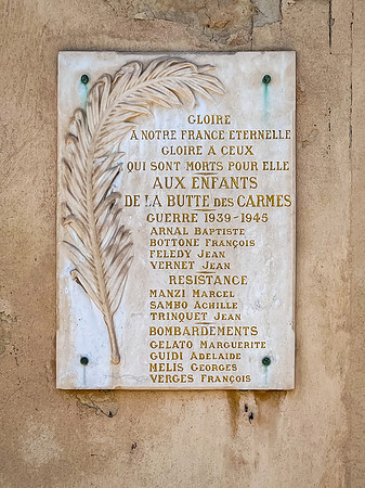 WWII Resistance Memorial, Le Panier, Marseille
