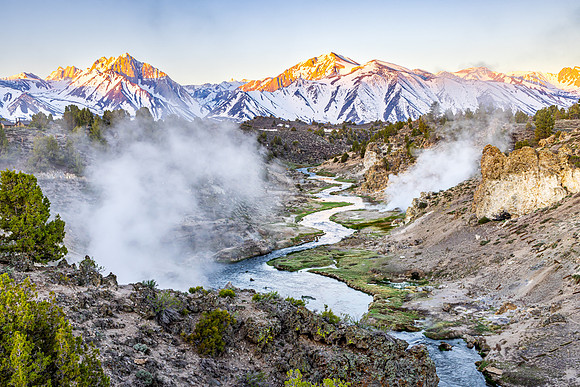 Hot Creek Geologic Hot Spot, Mammoth Lakes Area, CA