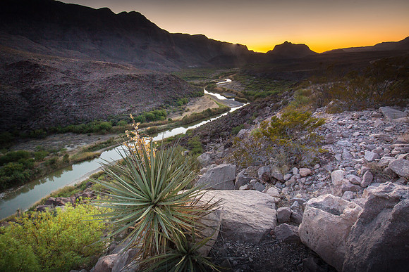 Rio Grande from Big Hill, Texas