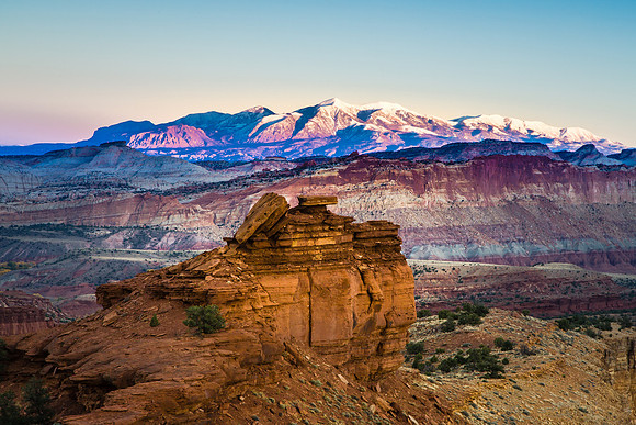 Henry Mountains from Capitol Reef NP