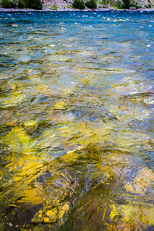 Reflected Light, Riverstones; Snake River, WY