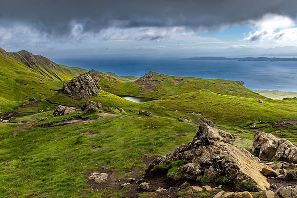 Coastline, from Old Man of Storr trail