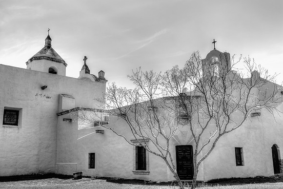 Rear Entrance,  Mission Espiritu Santo, Goliad, Texas