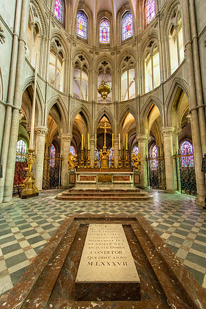 Tomb of William the Conqueror,Abbey of Saint-Étienne (Abbeye-aux-Hommes), Caen