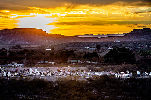 Sunset over El Polvo