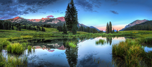 Gothic Valley Panorama from the Beaver Pond