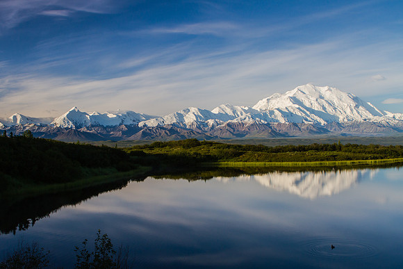 Mt McKinley, Mirror Lake, Denali NP