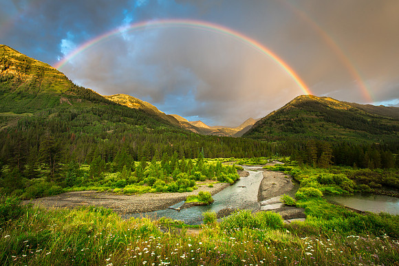 Rainbow over the Slate River