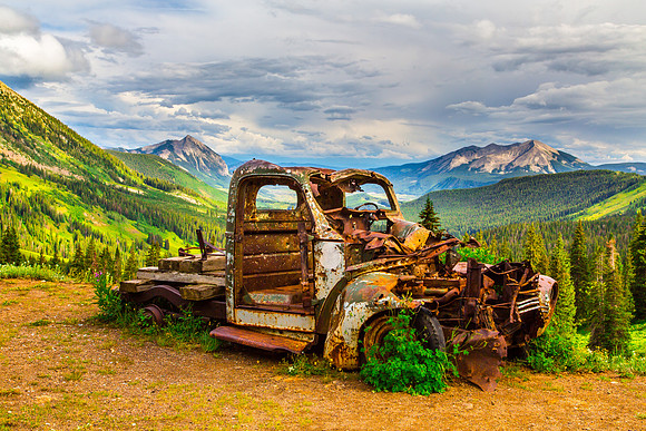 Abandoned Truck, Elkton Mine Site, Washington Gulch Road, outside Crested Butte