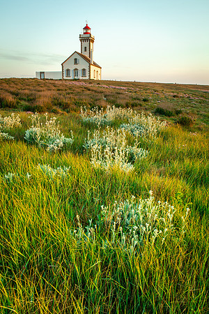 Sunrise, Lighthouse at Pointe des Poulains, Belle ile