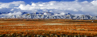 Book Cliffs, Clearing Storm, from I-70 north of Moab (panorama)