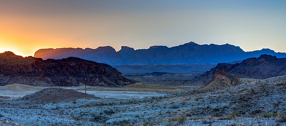Chisos Mountain Sunrise (Pan)