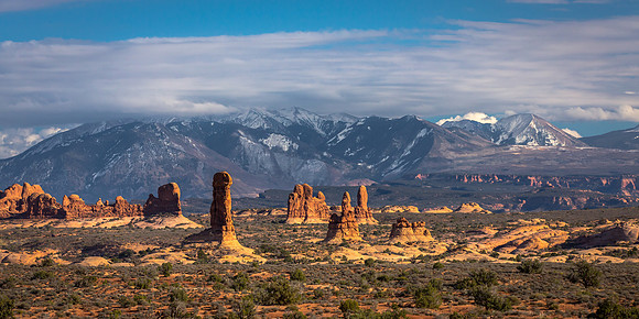 La Sal Mountains and Arches NP