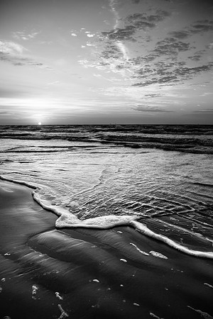 Mustang Island Sunrise (Houston Photographic Society monthly print competition selection)