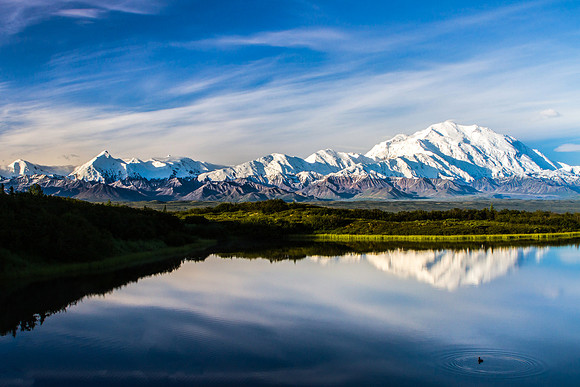 Mt McKinley, Mirror Lake, Denali NP