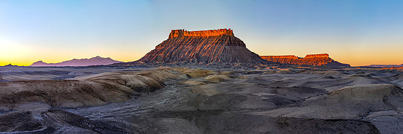 First Light, Factory Butte, Henry Mtns, Caineville Mesa