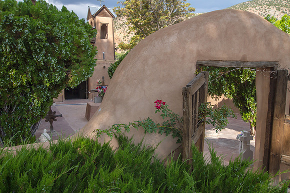 Entrance and Courtyard, El Santuario de Chimayo, Taos Mission trail