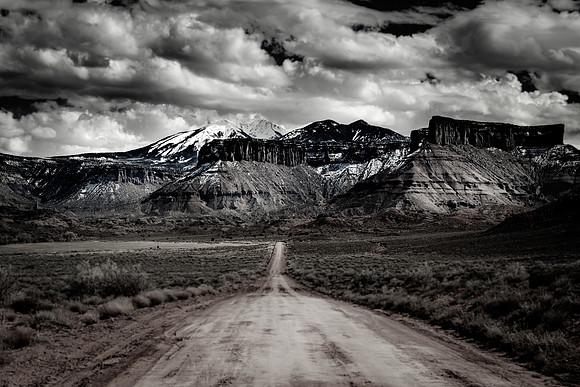 "Ranch Road, La Sal Mountains" ASmith Gallery Exhibition on "Unconstrained" June 2019