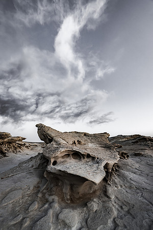 Eroded Formations, Near Factory Butte, Utah