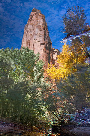 Facerock Reflection, Canyon de Chelly Nat'l Monument, AZ