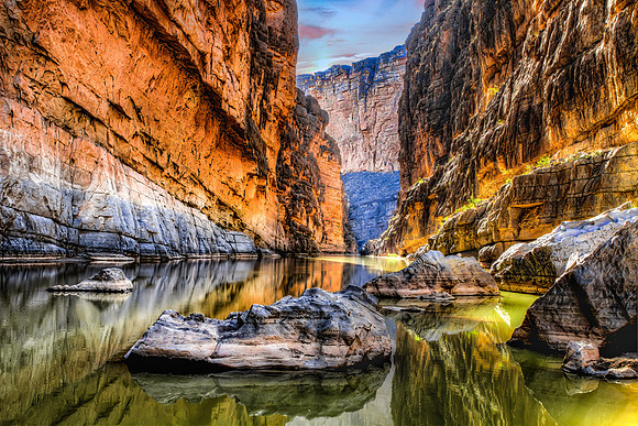 Santa Elena Canyon , Waters' Edge, Big Bend NP