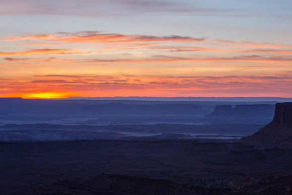 Sunset, Green River Overlook, Canyonlands NP