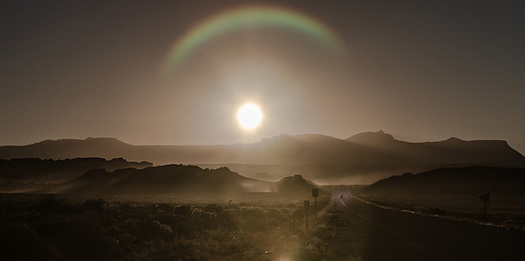 Lone Car, The Desert Sun, Shiprock, New Mexico