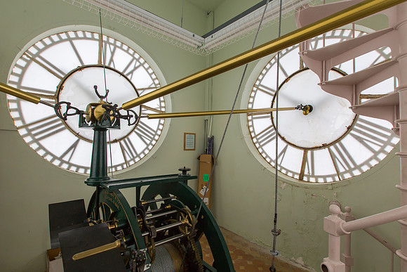Inside the DeWitt County Courthouse Clock Tower, Cuero