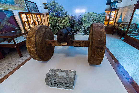"Come and Take It" Cannon; fired the first shot of the Texas Revolution for Independence