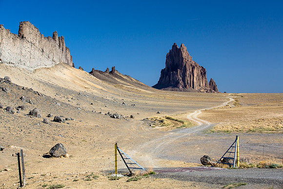 Dirt Road to Shiprock, New Mexico