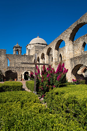 Arches and Dome, Mission San Jose, San Antonio, Texas