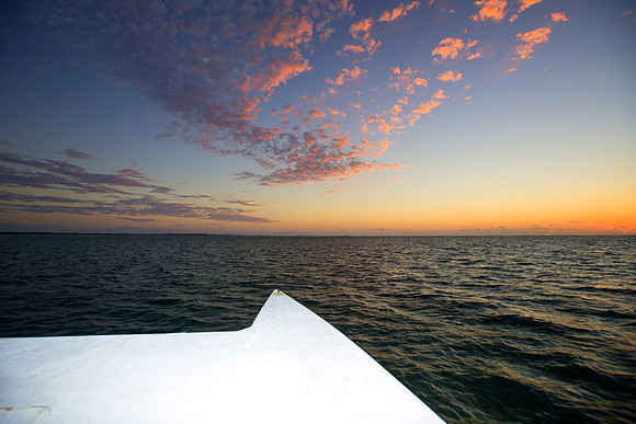 Abstract, Sky, Sea and Catamaran