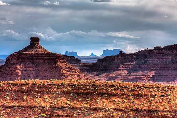 Monument Valley from the Valley of the Gods