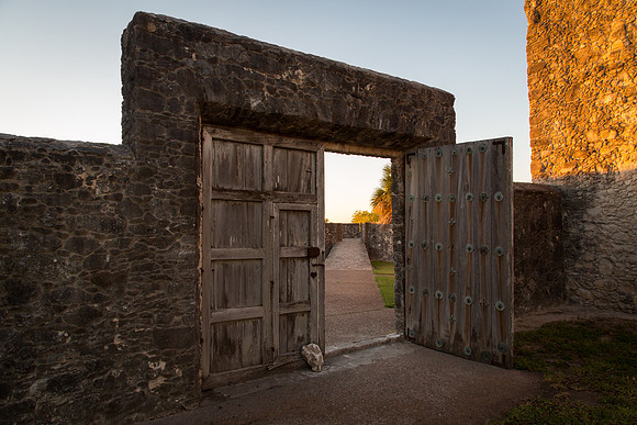 Doorway to the Presidio, Presidio La Bahia, Goliad, Texas