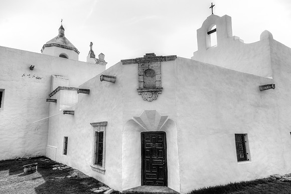 Rear Entrance,  Mission Espiritu Santo, Goliad, Texas