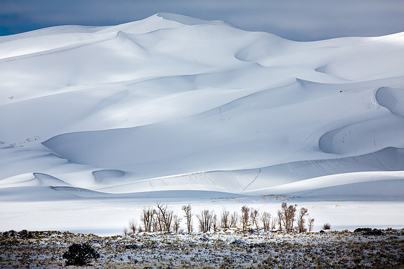 Great Sand Dunes NP in Snow