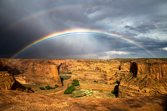 Double Rainbow over Canyon de Chelly