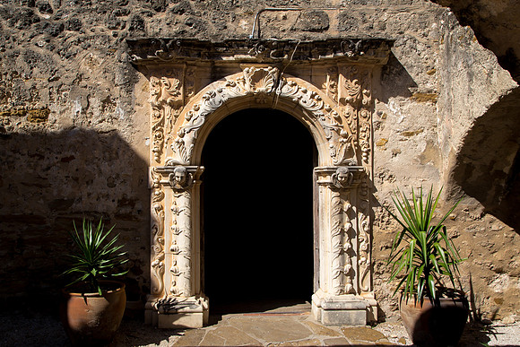 Doorway, Mission San Jose, San Antonio, Texas