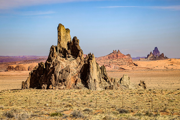 Church Rock and Mount Aglatha, Kayenta