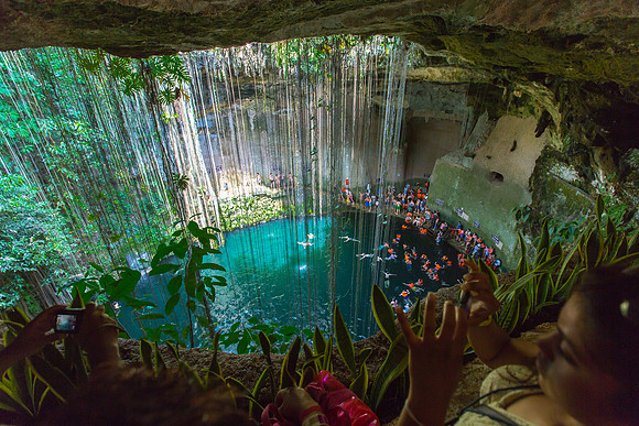 Cenote, Inside View, Yucatan