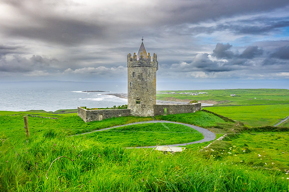 Castle fortress near Doolin, Ireland