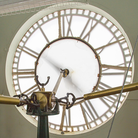 Inside the DeWitt County Courthouse Clock Tower, Cuero