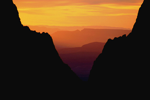 Sunset I, The Window, Chisos Basin, Big Bend NP
